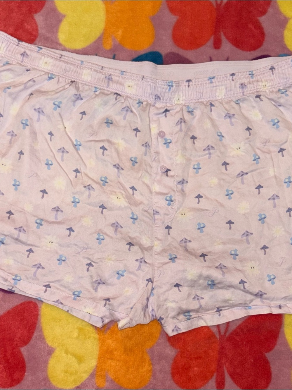 PINK VS Light Purple Lounge Boxer Shorts